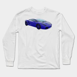 Lamborghini - Blue - Exotic Cars Long Sleeve T-Shirt